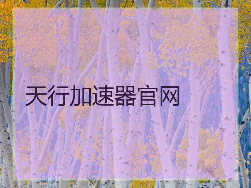 天行加速器官网