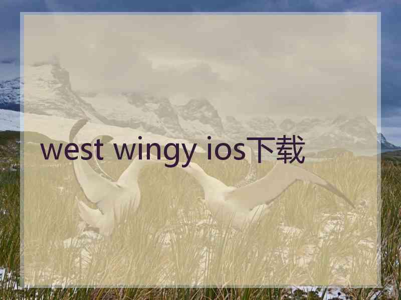 west wingy ios下载