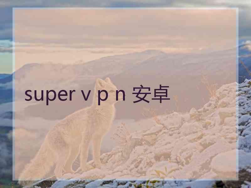 super v p n 安卓