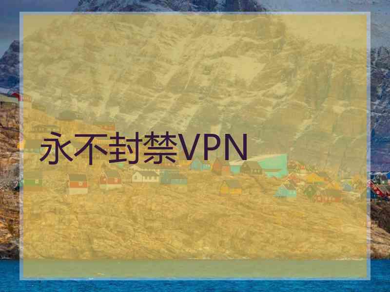 永不封禁VPN