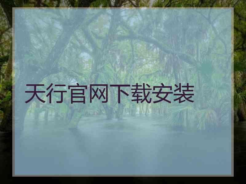 天行官网下载安装
