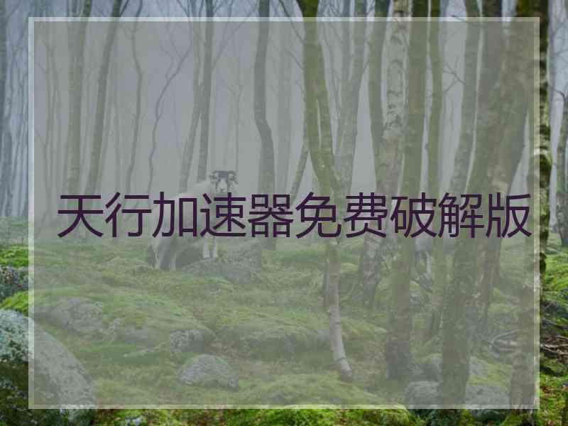 天行加速器免费破解版
