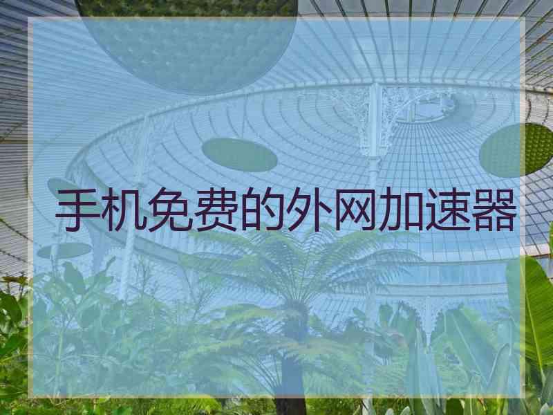 手机免费的外网加速器