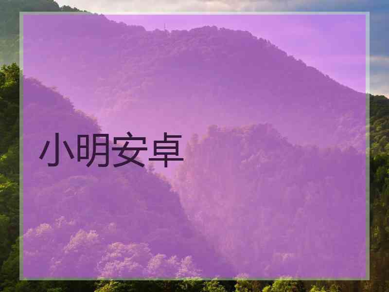 小明安卓
