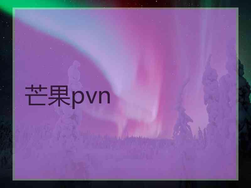芒果pvn