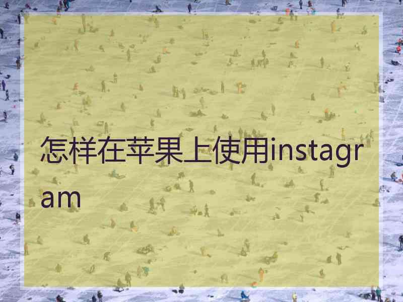 怎样在苹果上使用instagram