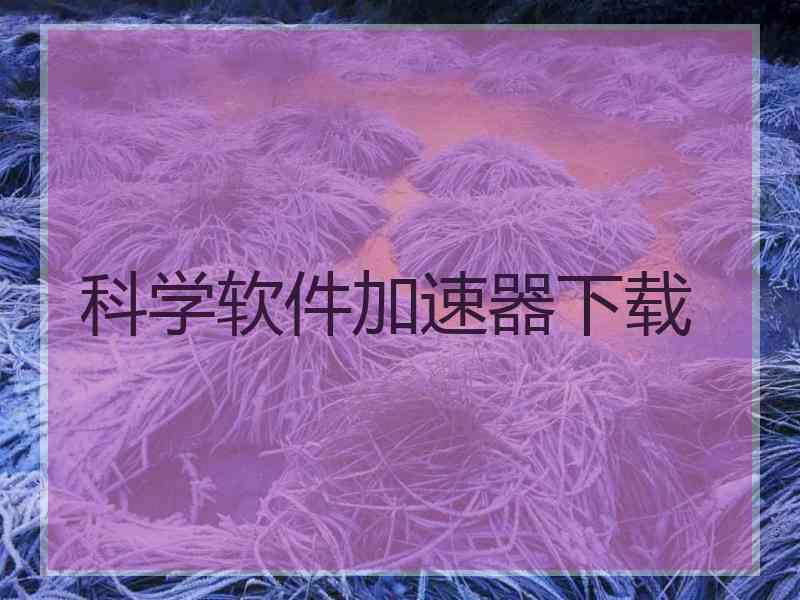 科学软件加速器下载