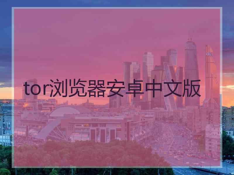 tor浏览器安卓中文版