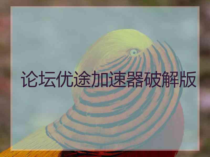 论坛优途加速器破解版