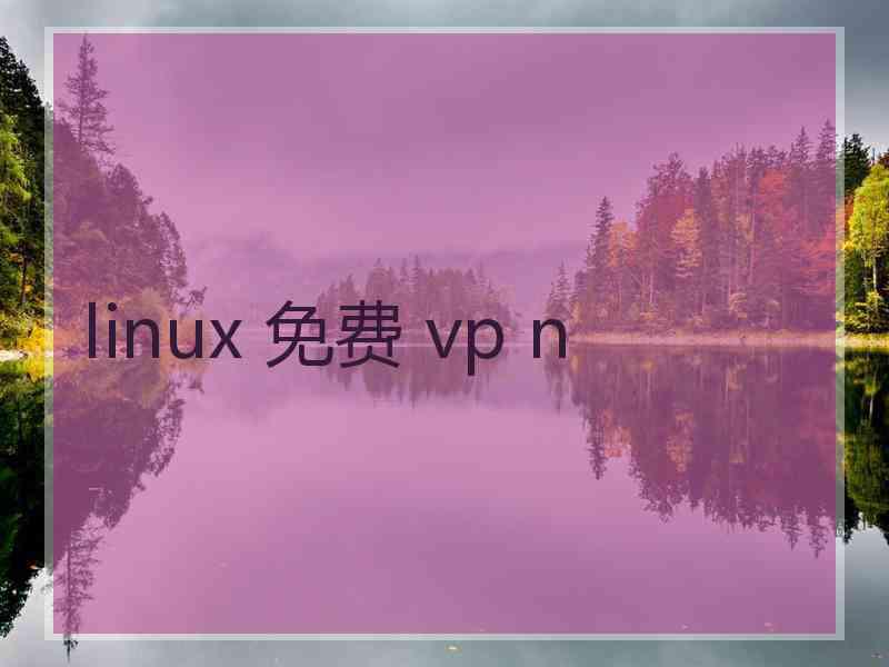 linux 免费 vp n