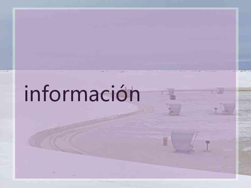 información