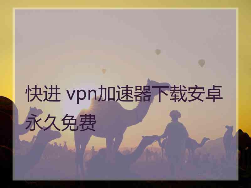 快进 vpn加速器下载安卓永久免费