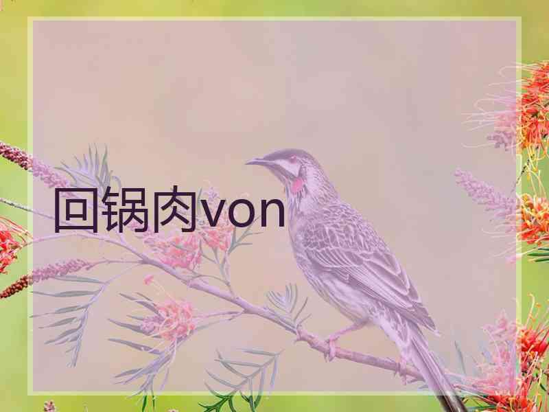 回锅肉von