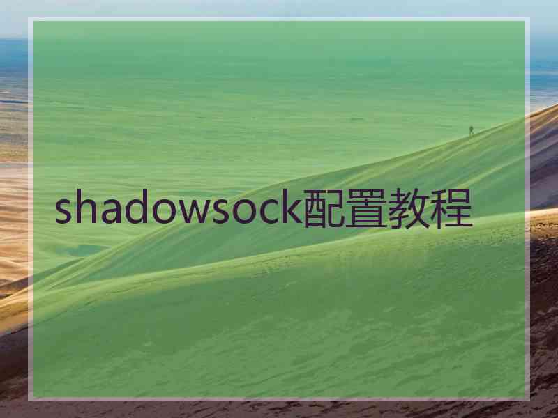 shadowsock配置教程