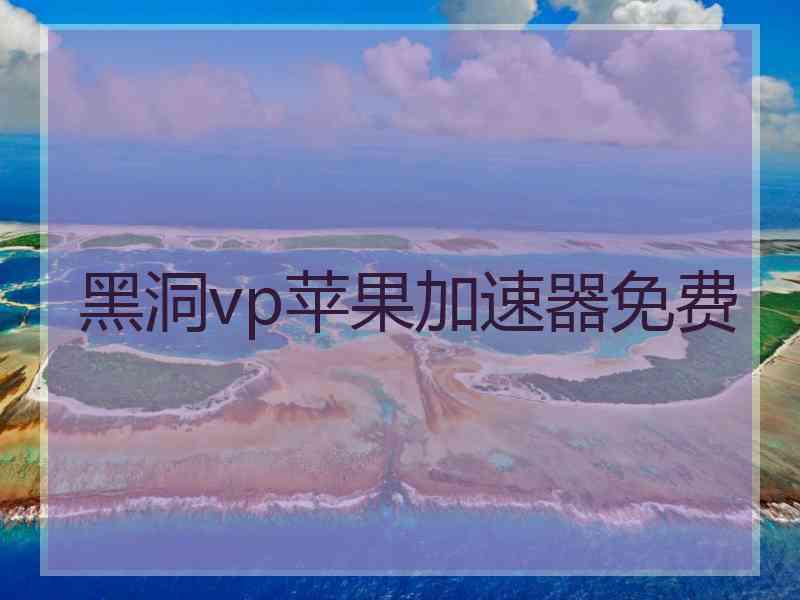 黑洞vp苹果加速器免费