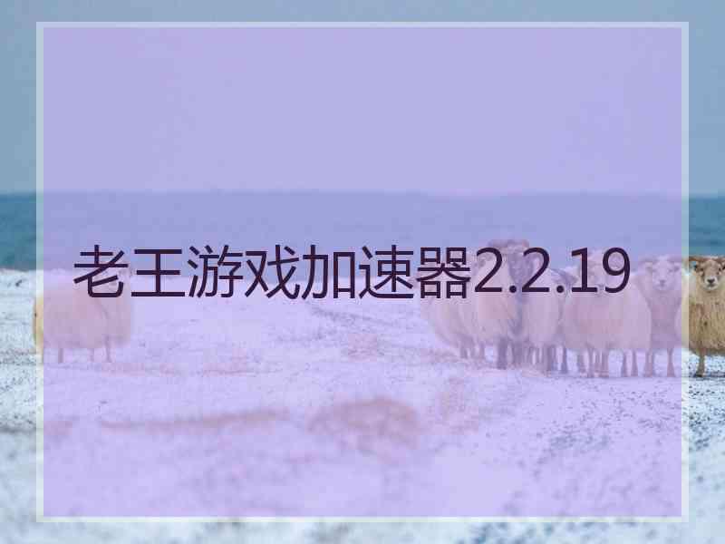 老王游戏加速器2.2.19