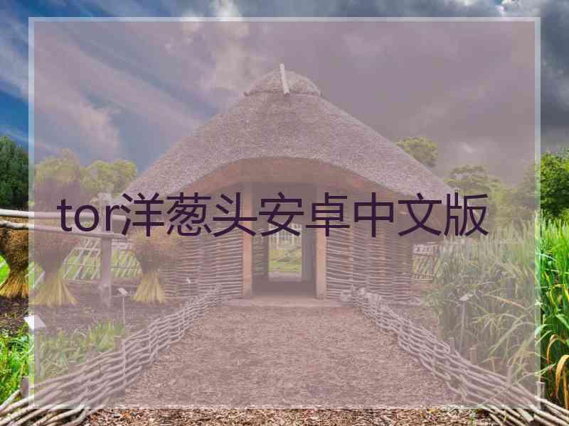 tor洋葱头安卓中文版